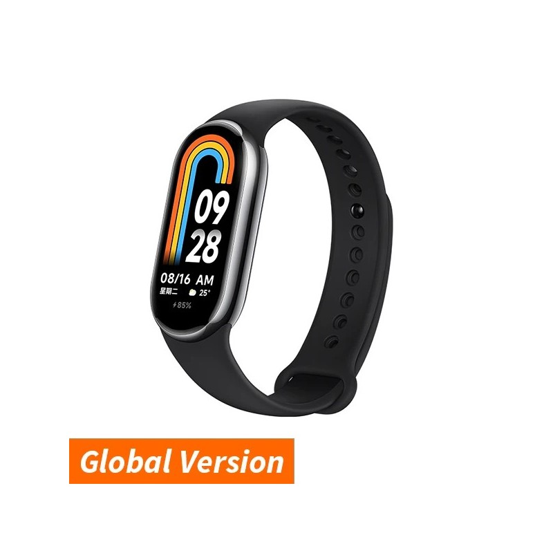 Globális verzió Xiaomi Smart Band 8 Mi karkötő 7 színes AMOLED képernyő Blood Oxygen Bluetooth vízálló Miband csuklós sportóra