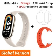 Globális verzió Xiaomi Smart Band 8 Mi karkötő 7 színes AMOLED képernyő Blood Oxygen Bluetooth vízálló Miband csuklós sportóra