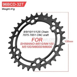 Shimano 96bcd kerek MTB kerékpár láncgyűrű 96BCD 26/36T 32/34/36T M7000 M8000 M4100 M5100/MT510 kerékpár hajtókar Crown Chainrin