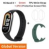 Globális verzió Xiaomi Smart Band 8 Mi karkötő 7 színes AMOLED képernyő Blood Oxygen Bluetooth vízálló Miband csuklós sportóra