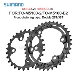 Shimano 96bcd kerek MTB kerékpár láncgyűrű 96BCD 26/36T 32/34/36T M7000 M8000 M4100 M5100/MT510 kerékpár hajtókar Crown Chainrin