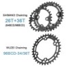 Shimano 96bcd kerek MTB kerékpár láncgyűrű 96BCD 26/36T 32/34/36T M7000 M8000 M4100 M5100/MT510 kerékpár hajtókar Crown Chainrin