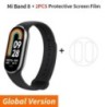 Globális verzió Xiaomi Smart Band 8 Mi karkötő 7 színes AMOLED képernyő Blood Oxygen Bluetooth vízálló Miband csuklós sportóra