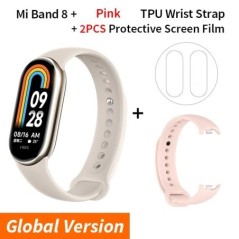 Globális verzió Xiaomi Smart Band 8 Mi karkötő 7 színes AMOLED képernyő Blood Oxygen Bluetooth vízálló Miband csuklós sportóra