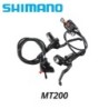 Eredeti Shimano MT200 MT201 M315 MTB Mountain Bike hidraulikus tárcsafék MT200 fékek 2 dugattyús 3 ujjas acél kar BL-MT200