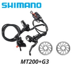 Eredeti Shimano MT200 MT201 M315 MTB Mountain Bike hidraulikus tárcsafék MT200 fékek 2 dugattyús 3 ujjas acél kar BL-MT200