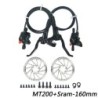 SHIMANO BR BL MT200 kerékpár hidraulikus fék bal első jobb hátsó MTB hidraulikus tárcsafék hegyi kerékpár RT56 RT66 160 mm-es ro