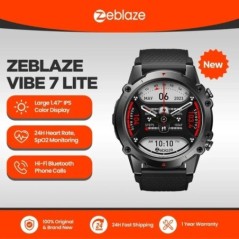 Zeblaze Vibe 7 Lite hanghívásos okosóra, nagy, 1,47 hüvelykes IPS kijelző, 100+ sportolási mód 24 órás egészségfigyelő okosóra f