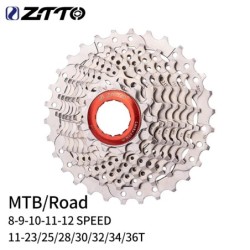 ZTTO MTB országúti kerékpár 8/9/10/11/12 sebességkazetta 11v 25T/28T//30T/32T/34T/36T lánckerék K7 10v kerékpár szabadonfutó