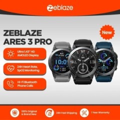 New Zeblaze Ares 3 Pro Ultra HD AMOLED kijelzős hanghívásos okosóra 100+ sportolási mód 24 órás egészségfigyelő okosóra férfiakn