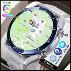 2024 új NFC EKG+PPG Bluetooth hívás Okosóra GPS Tracker Motion Karkötő Fitness Android IOS Watch 4 Férfi Smart Watch Férfi