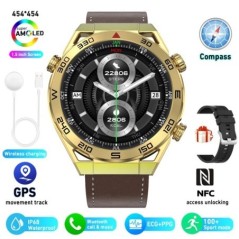 2024 új NFC EKG+PPG Bluetooth hívás Okosóra GPS Tracker Motion Karkötő Fitness Android IOS Watch 4 Férfi Smart Watch Férfi