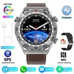 2024 új NFC EKG+PPG Bluetooth hívás Okosóra GPS Tracker Motion Karkötő Fitness Android IOS Watch 4 Férfi Smart Watch Férfi