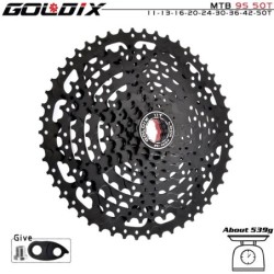 GOLDIX fekete MTB kazetta 8/9/10/11/12 sebesség 40/42/46/50/50T K7 8/9/10/11/12v kerékpár szabadonfutó lánckerék Shimano/SRAM-ho