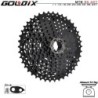 GOLDIX fekete MTB kazetta 8/9/10/11/12 sebesség 40/42/46/50/50T K7 8/9/10/11/12v kerékpár szabadonfutó lánckerék Shimano/SRAM-ho