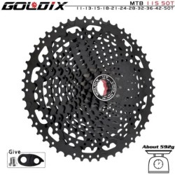 GOLDIX fekete MTB kazetta 8/9/10/11/12 sebesség 40/42/46/50/50T K7 8/9/10/11/12v kerékpár szabadonfutó lánckerék Shimano/SRAM-ho