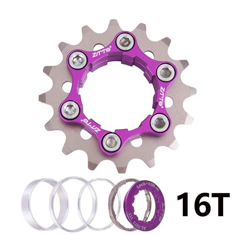 ZTTO MTB egysebességes kazettás fogaskerekű kerékpár 1 sebességes lánckerék 16T 17T 18T 19T 20T 21T 22T 23T K7 CNC kerékpár szab