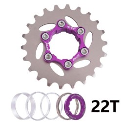 ZTTO MTB egysebességes kazettás fogaskerekű kerékpár 1 sebességes lánckerék 16T 17T 18T 19T 20T 21T 22T 23T K7 CNC kerékpár szab