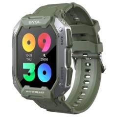 BYSL S20 okosóra férfi 1,69 hüvelykes HD képernyő Bluetooth Call Sport Fitness 5ATM vízálló nyomkövető alvásfigyelő okosóra