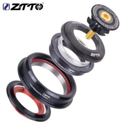 ZTTO MTB Road Bicycle Headset CNC 1 1/8"-1 1/2" 1.5 Tapered 28.6 Straight Tube Bike Fork Internal Steering Bearing