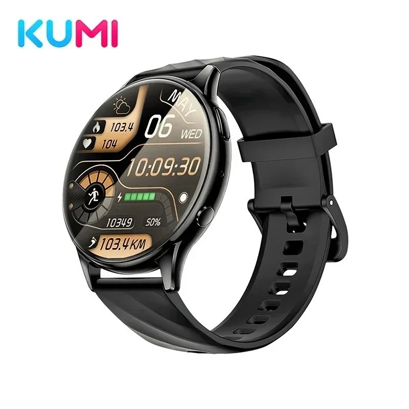 KUMI GW5 okosóra 1,39 hüvelykes NFC Bluetooth 5.2 100+ sport pulzusszám vérnyomásmérő oxigénmérő vízálló IP68