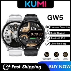 KUMI GW5 okosóra 1,39 hüvelykes NFC Bluetooth 5.2 100+ sport pulzusszám vérnyomásmérő oxigénmérő vízálló IP68