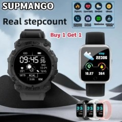 2 db új okosóra Real Step Count HD Fitness Tracker Fashion Sportóra IOS és Android rendszerekhez