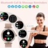 MELANDA Rosegold okosóra női Bluetooth-híváshoz 100+Sports Mode Fitness Női Okosóra DIY tárcsák IOS Android NX19-hez