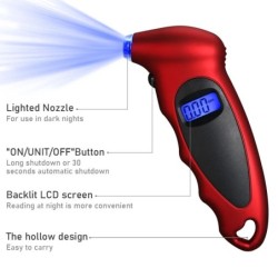 Új digitális gumiabroncsnyomás-mérő háttérvilágítású LCD gumiabroncs-levegő-mérő 150 PSI nagy pontosságú kézi tesztelő eszköz au