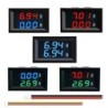 DC0-100V 10A LED digitális feszültségmérő árammérő autó motorkerékpár feszültség árammérő volt érzékelő tesztelő monitor panel