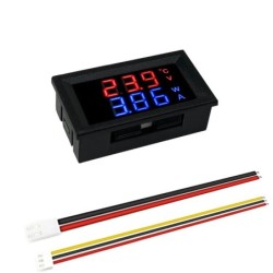 DC0-100V 10A LED digitális feszültségmérő árammérő autó motorkerékpár feszültség árammérő volt érzékelő tesztelő monitor panel