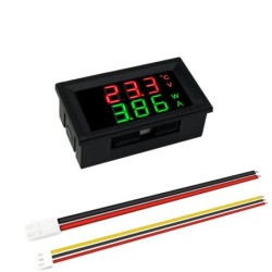 DC0-100V 10A LED digitális feszültségmérő árammérő autó motorkerékpár feszültség árammérő volt érzékelő tesztelő monitor panel