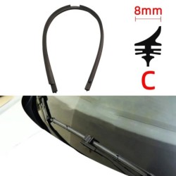 Auto Car All seasons Windshield Wiper Blades Refills Natural Rubber Strips Wiper Blade Replacement Parts All Types Fit 14"- 32"