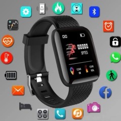 116 Plus Smart Watch Fitness Tracker Okosóra Pulzusmérő Vízálló sportórák D13 Férfi Női PK Y68 D20 2023