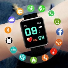 116 Plus Smart Watch Fitness Tracker Okosóra Pulzusmérő Vízálló sportórák D13 Férfi Női PK Y68 D20 2023