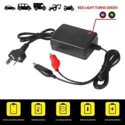 12V 1300mA intelligens autós akkumulátortöltő AU EU US UK Plug Intelligens ólomsavas akkumulátor töltő motorkerékpár csónak tehe