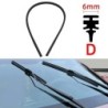 Auto Car All seasons Windshield Wiper Blades Refills Natural Rubber Strips Wiper Blade Replacement Parts All Types Fit 14"- 32"