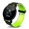 119 Smart Watch Férfi Női Pulzus vérnyomásmérő Bluetooth Okosóra Fitness Tracker Sport karóra Android IOS rendszerhez