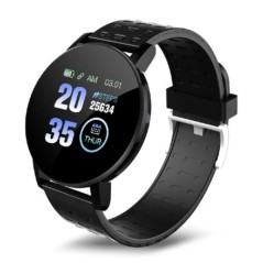 119 Smart Watch Férfi Női Pulzus vérnyomásmérő Bluetooth Okosóra Fitness Tracker Sport karóra Android IOS rendszerhez