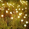 8 LED-es napelemes kerti lámpa Powered Firefly Lights kültéri, vízálló, élénk kerti lámpa a teraszos utak díszítésére, meleg