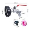 S60x6 Coarse Thread IBC Tank Tap Connecter X 1/2'' 3/4'' Water Coupling Adapter 1000L Garden Home Replacement Valve Fitting