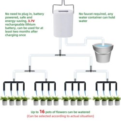 Automata növényi virágöntöző szivattyú otthoni locsoló csepegtető öntözőkészülék 2/4/8/16 fejes szivattyú időzítő rendszer készl