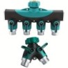 3/4" 4 Way 2 Way Hose Connector Splitter Garden Water Splitter Faucet Adapter Hose Shut Off Valve for Home Garden