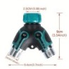 3/4" 4 Way 2 Way Hose Connector Splitter Garden Water Splitter Faucet Adapter Hose Shut Off Valve for Home Garden