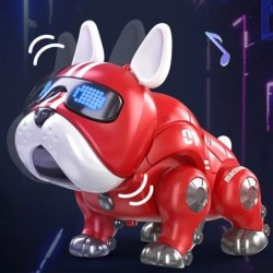 Tánczene Bulldog Robot Intelligens Interaktív Kutya Könnyűjátékokkal Gyerekeknek Korai nevelés Baba Játék fiúk Lány