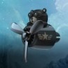 Autós légfrissítő Medve Pilot Autótartozékok Belső Parfüm Diffúzor Forgó propeller Kimenet Illat Mágneses Design