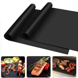 Tapadásmentes BBQ grillszőnyeg 40*33 cm-es sütőszőnyeg Grillezési eszközök Főző grilllap hőállóság Könnyen tisztítható konyhai B