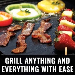 Tapadásmentes BBQ grillszőnyeg 40*33 cm-es sütőszőnyeg Grillezési eszközök Főző grilllap hőállóság Könnyen tisztítható konyhai B