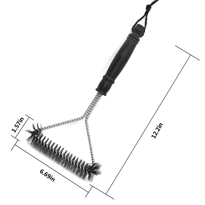 Barbecue Grill Grill Kefe Clean Tool Grill tartozékok Rozsdamentes acél sörték Tapadásmentes Tisztítókefék Grill tartozékok