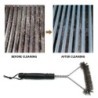 Barbecue Grill Grill Kefe Clean Tool Grill tartozékok Rozsdamentes acél sörték Tapadásmentes Tisztítókefék Grill tartozékok